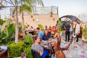 live-fire-show-rooftop-restaurant-marrakech